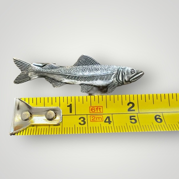 Fish Tie Clip/Bar Imported From Japan Amazing Craftsmanship Christmas Gift New - Picture 4 of 14